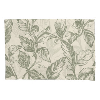 Serene Sage Green | Rustic Vine Charm Cottagecore Kussensloop