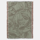 Serene Sage Green | Vetgedrukte botanische verklar Deken (Voorkant Verticaal)