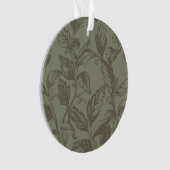 Serene Sage Green | Vetgedrukte botanische verklar Ornament (voorkant)