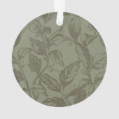 Serene Sage Green | Vetgedrukte botanische verklar Ornament (achterkant)