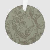 Serene Sage Green | Vetgedrukte botanische verklar Ornament (voorkant)