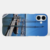 Serene Sailboat Marina Blue Sky Telefoonhoesje Case-Mate iPhone Case (Achterkant (horizontaal))