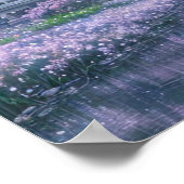 Serene Sakura Temple Poster (Hoek)