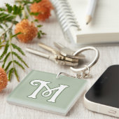 Serene salie monogram sleutelhanger (Voorkant Rechts)