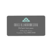 Serene Salon Adresetiketten Etiket (Voorkant)