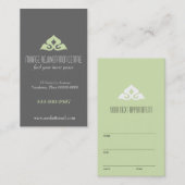 Serene Salon Appointment Visitekaartje Afsprakenkaartje (Voorkant / Achterkant)