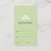 Serene Salon Appointment Visitekaartje Afsprakenkaartje (Achterkant)