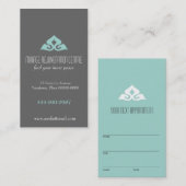 Serene Salon Aqua Appointment Afsprakenkaartje (Voorkant / Achterkant)