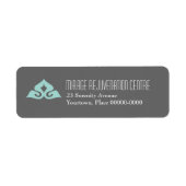 Serene Salon Return Address Labels (Voorkant)