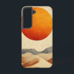 Serene Sand Layers Telefoonhoes Samsung Galaxy Hoesje<br><div class="desc">Gelaagde zandheuvels in blush en beige tinten vloeien zachtjes over dit ontwerp,  in navolging van de rustige elegantie van de natuur.</div>