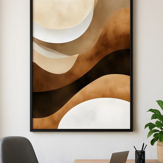 Serene Sandstone Flow Poster