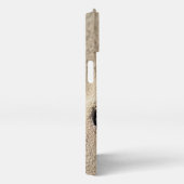 Serene Sandy Feline Paw Print Phone Case iPhone Hoesje (Rechterkant)