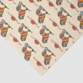 Serene Savanna Kind Lion Abstract Pattern Tissuepapier (Detail)