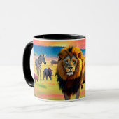 Serene Savanna Safari Mok (Voorkant links)