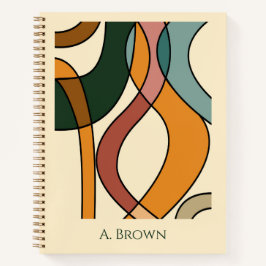 Serene Savanna Zachte Abstracte Aardse Gepersonali Notitieboek