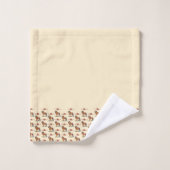 Serene Savannah Vriendelijke Leeuw Abstract Patroo Bad Handdoek (Wasdoekje)