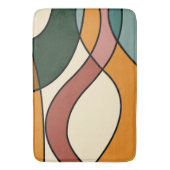 Serene Savannah Zachte Abstract Moderne Aardse Badmat (Voorkant Verticaal)