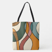 Serene Savannah Zachte Abstracte Moderne Aardse Tote Bag (Voorkant)