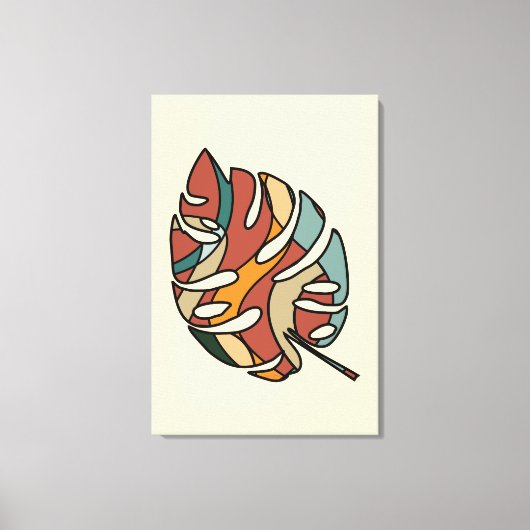 Serene Savannah Zachte Blad Abstracte Moderne Kuns Canvas Afdruk (Voorkant)