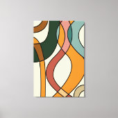 Serene Savanne Zachte Abstracte Midden-Eeuwse Canv Canvas Afdruk (Voorkant)