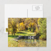 Serene scène bij Dogwood Creek Bedankkaart Briefkaart (Voorkant / Achterkant)