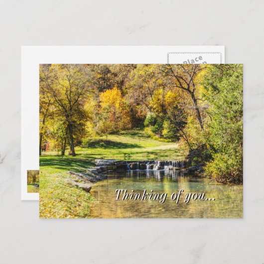 Serene Scene bij Dogwood Creek denken aan jou Briefkaart (Voorkant / Achterkant)