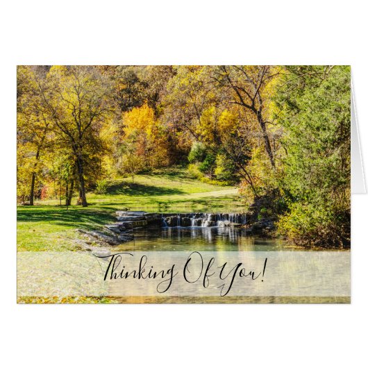 Serene Scene Dogwood Canyon Thinking of You Card (Voorkant Horizontaal)