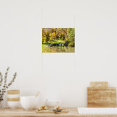 Serene Scene op Dogwood Creek Poster (Keuken)
