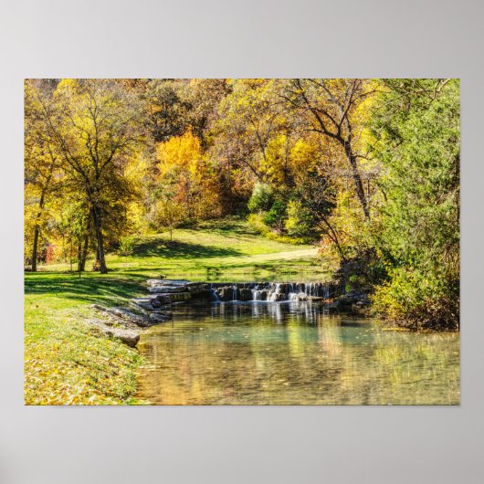 Serene Scene op Dogwood Creek Poster (Voorkant)