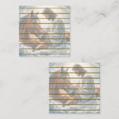 Serene scène van mededogen met Jezus en paard Notitiekaartje (Voorkant / Achterkant)