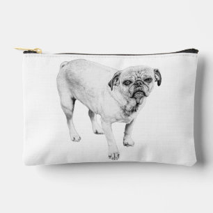 Serene Schaduwrijke Honden Make-uptas Voor Kalm Sc Etui