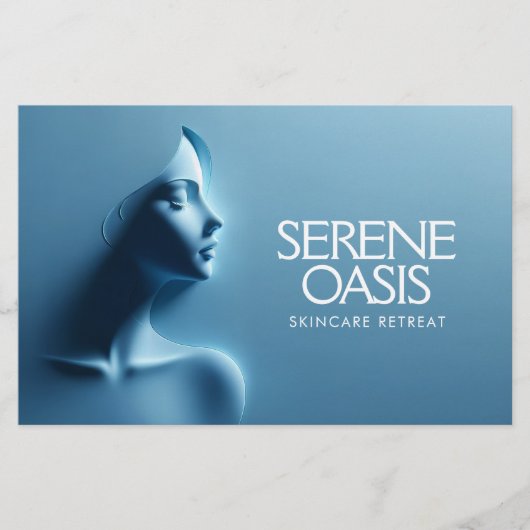 Serene Schoonheid Huidverzorging, Massage, Spa Flyer (Voorkant)