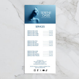 Serene Schoonheid Huidverzorging, Massage, Spa Reclamekaart