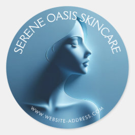 Serene Schoonheid Huidverzorging, Massage, Spa Ronde Sticker