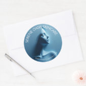 Serene Schoonheid Huidverzorging, Massage, Spa Ronde Sticker (Envelop)