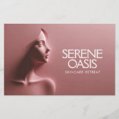 Serene Schoonheid Huidverzorging, Massage, Spa Roz Flyer (Voorkant)