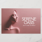 Serene Schoonheid Huidverzorging, Massage, Spa Roz Flyer (Voorkant)
