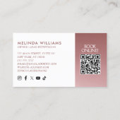 Serene Schoonheid Huidverzorging, Massage, Spa Roz Visitekaartje (Achterkant)