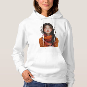 Serene schoonheid - innerlijke vrede geïllustreerd hoodie