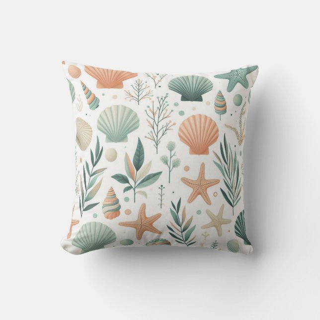 Serene Sealife Kussen (Voorkant)