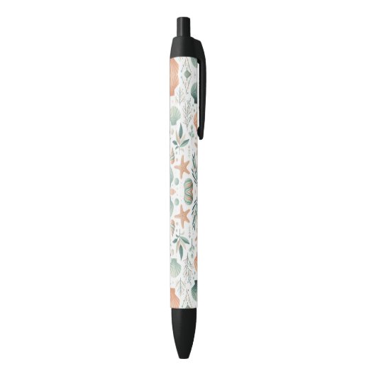 Serene Sealife Zwarte Inkt Pen (Achterkant (Verticaal))