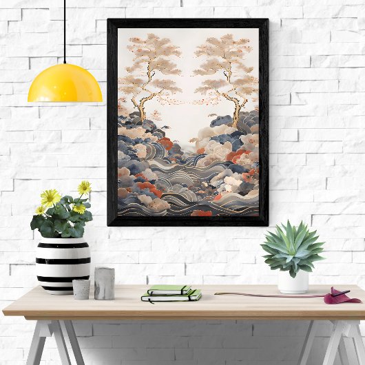 Serene Sereniteit: Een Rustig Tapijt van de Natuur Poster