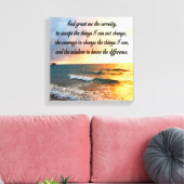 SERENE SERENITEIT GEBED ZONSOPGANG FOTO ONTWERP CANVAS AFDRUK (Insitu (Woonkamer))