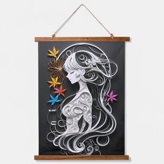 serene sereniteit hangend wandkleed (Voorkant)