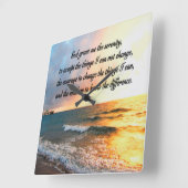 SERENE SERENITY PRAYER SUNRISE FOTO-ONTWERP VIERKANTE KLOK (Hoek)