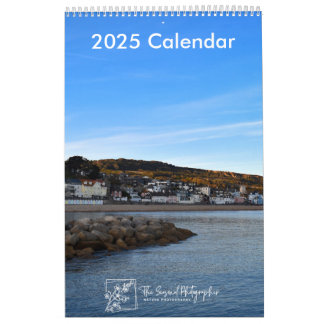 Serene Shores 2025 Kalender medium van één pagina