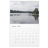 Serene Shores 2025 Kalender medium van één pagina (Feb 2026)