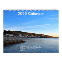 Serene Shores 2025 Kalender twee pagina's groot