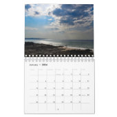 Serene Shores 2025 Kalender van twee pagina's klei (Jan 2026)