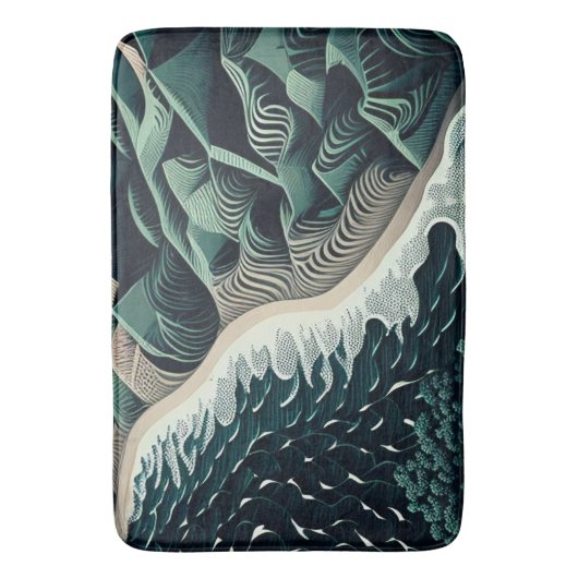 Serene Shores Badmat (Voorkant Verticaal)